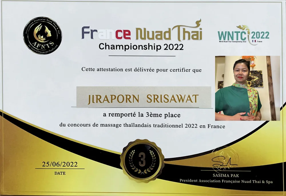 Certificat de massage thaï traditionnel — écoles de Wat Pho